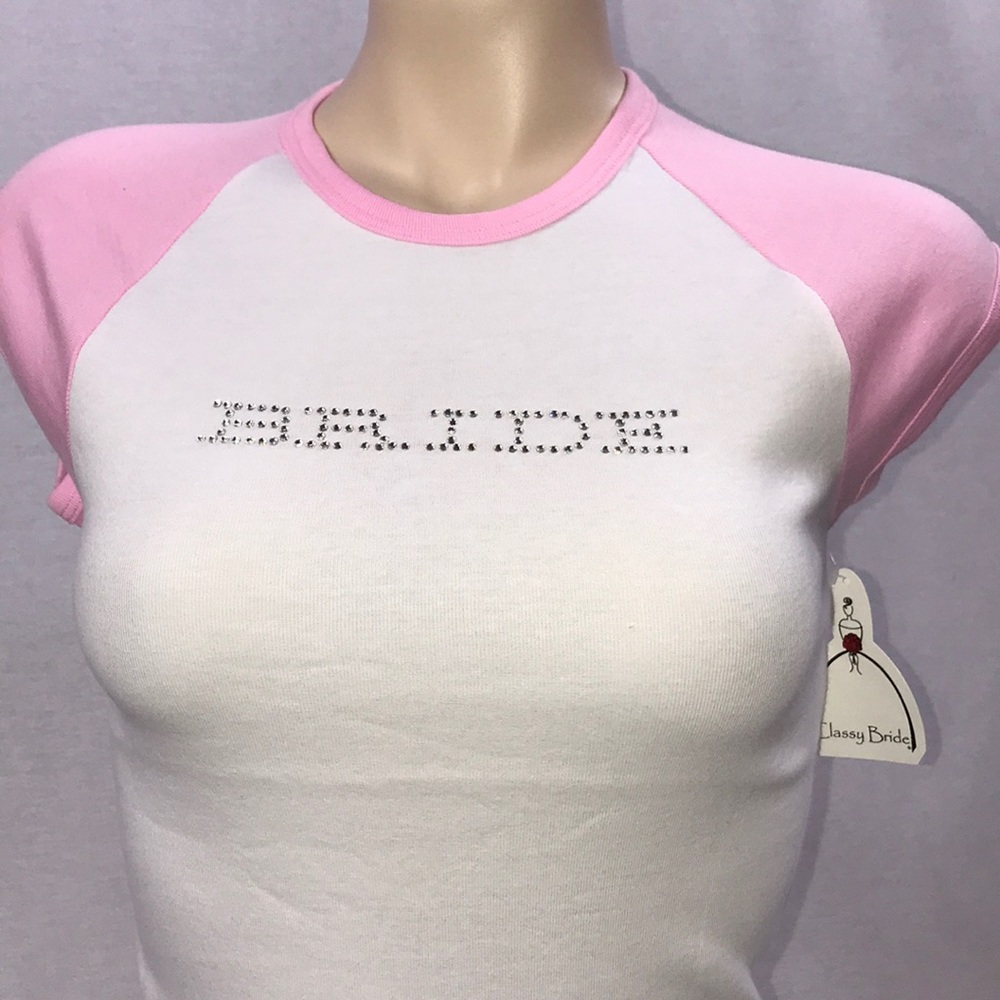 Classy Bride Bedazzled Baby Tee - Picture 2 of 3